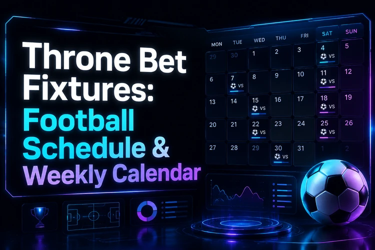 Throne Bet Fixtures: Today's Football Schedule, Weekly Calendar & More