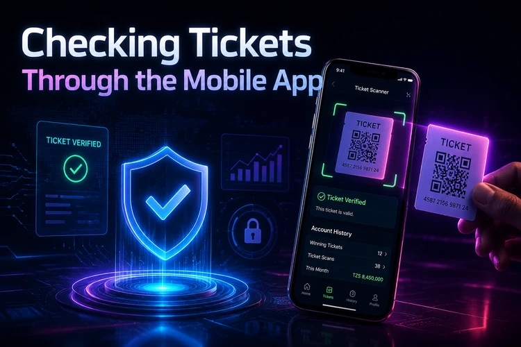 Checking Tickets Through the Mobile App